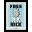 Fotografia enmarcada Rick y Morty Free Rick (30mm Negro)_0