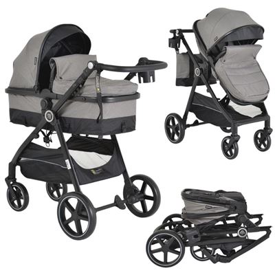 Carrito De Bebé Duo Convertible Tokyo Hasta 22kg De Moni Grey