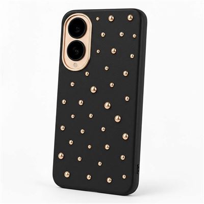 La Casa De Las Carcasas Negro Funda Tachuelas Para Samsung Galaxy S25 Edge
