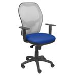 Silla de oficina ergonómica Piqueras y Crespo Modelo Jorquera tejido Bali azul 2