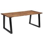 Mesa de comedor vidaXL demadera de acacia maciza 180x90 cm