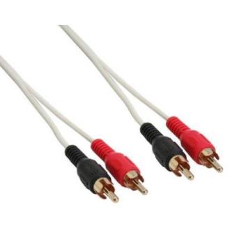 InLine 0.5m 2x RCA M/M - cables de audio y video - 1