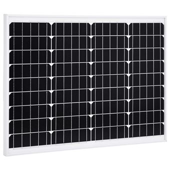 Panel solar monocristalino aluminio y vidrio de seguridad vidaXL