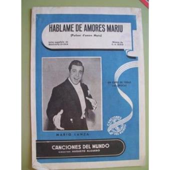 Partitura - Score : Háblame de Amores Mariu ( Parlami D'amore Mariu ) - Bixiu C.A. (Música ...