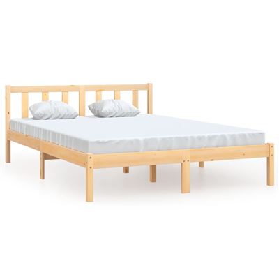 Vidaxl Estructura De Cama Madera Maciza De Pino 160X200cm