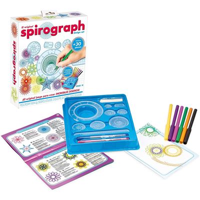 World Brands Spirograph Design Set, Kit Dibujo, Manualidades, Plantillas Para Pintar, Mosaicos Infantiles, Aprender A Dibujar, Regalos Para Niños