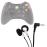 Auriculares Intrauditivos Para XBOX 360 - Blanco Y Negro Por DURAGADGET_0