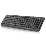 Teclado Trust Multimedia Ziva. Negro