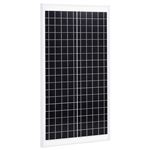 Panel solar policristalino aluminio y vidrio de seguridad vidaXL