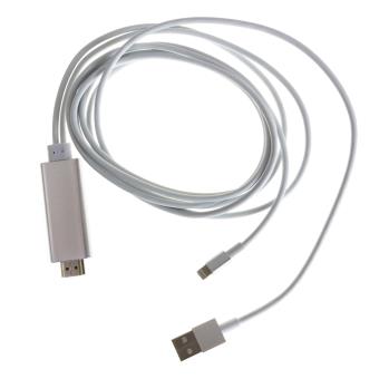 Artículos de primera necesidad encerrar eco Cable hdmi para iphone/ipad lightning 8 pins - Gris - Cable HDMI - Los  mejores precios | Fnac