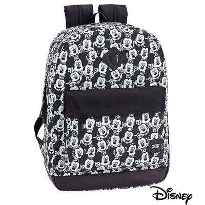 MICKEY MOUSE - MOCHILA PAÑALERA - NEGRA - MUDADOR - INTEK