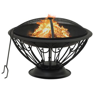 Brasero Con Atizador Vidaxl Acero Xxl 75 Cm