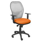 Silla de oficina ergonómica Piqueras y Crespo Modelo Jorquera tejido Bali naranja 3