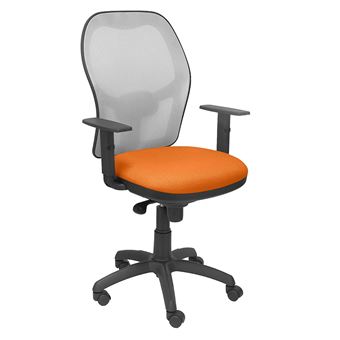 Silla de oficina ergonómica Piqueras y Crespo Modelo Jorquera tejido Bali naranja 3 - 1