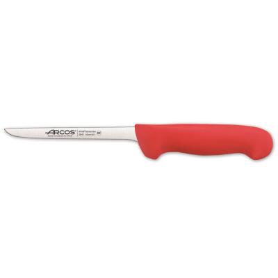 Cuchillo Deshuesador Arcos Colour - Prof 294122 De Acero Inoxidable Y Mango Ergonómico - Rojo
