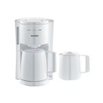 Cafetera de goteo con 2 jarras termo 8 tazas Severin KA 9256 Blanco 1000 W