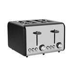 Tostadora Retro Doble 1500W Negro/Plata Dayron