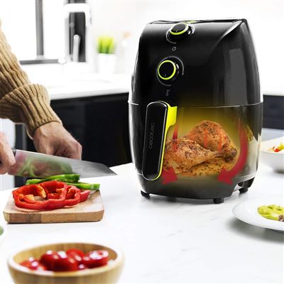 Freidora sin aceite Cecotec Cecofry Compact 1 5L 900W Negro