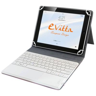 Evitta Funda Keytab bt Touchpad Rosa con Teclado Bluetooth y Touchpad Para Tablets de 9.7/10.1