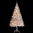 Árbol Navidad artificial vidaXL, decorado bolas luces LED 210 cm Blanco_2