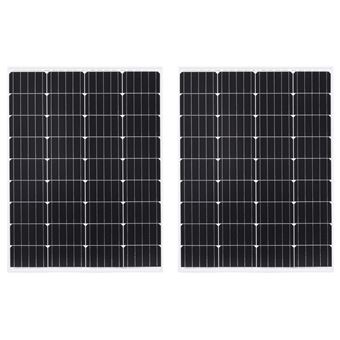 Paneles solares monoscristalinos vidaXL 2 uds vidrio seguridad 100