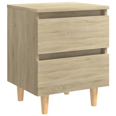 Vidaxl Mesita De Noche Madera Pino Roble Sonoma 40X35x50cm