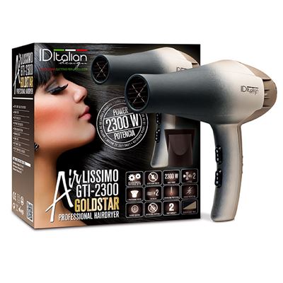 Secador De Pelo Id Italian Airlissimo Gti 2300 Gold Star
