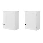 Armario de Pared con 2 estantes Armario Multiuso de baño SoBuy BZR19-W 40 x 23 x 52 cm