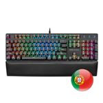 Teclado Mecánico Mars Gaming MK5 RGB Switch Rojo, Reposamuñecas, Layout Portugués