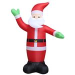 Papá Noel de Navidad inflable con LED IP44 vidaXL 600cm XXL