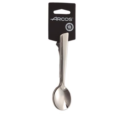 Juego De Cucharas De Café Arcos Toscana 574200 Monoblock De Una Pieza De Acero Inoxidable 18/10, De 6 Piezas Y Hoja De 14 Cm En Display