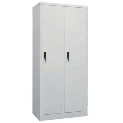 Vidaxl Gris/Claro Armario De Acero 80X50x180cm