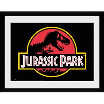 Fotografía Enmarcada Jurassic Park Logo