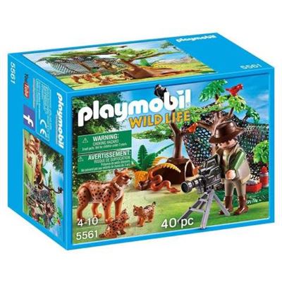 Playmobil Wild Life - Científico con Familia de linces - 5561