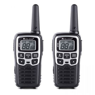 Walkie Talkie Midland Xt50 Pareja Pmr446, 8km En Campo Abierto