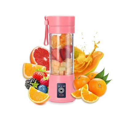 Klack Rosa Batidora Licuadora Portátil Para Batidos Y Smoothies 380 Ml 6 Cuchillas