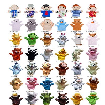 Marionetas de mano de juguete como papa Multicolor