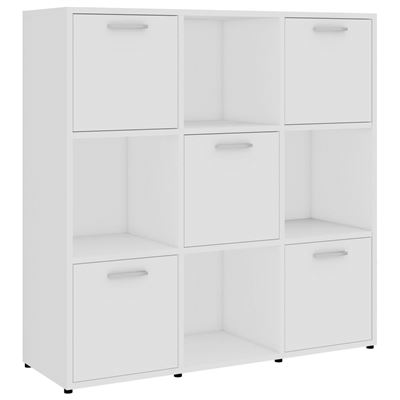 Vidaxl Blanco Estantería Aglomerado 90X30x90 Cm