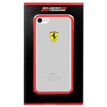 Carcasa iPhone 7 / iPhone 8 Licencia Ferrari Transparente Rojo