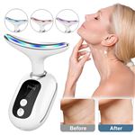 Masajeador de estiramiento facial para cuello, LED