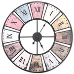 Reloj de pared vidaXL, vintage movimiento cuarzo 60 cm XXL