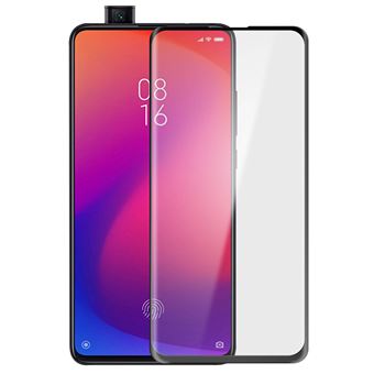 Cristal templado 9H biselado para Xiaomi Mi 9T y 9T Pro, Marco negro - 1