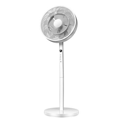 Ventilador De Pie Fabrilamp Azor Regulable Con Mando A Distancia Y Temporizador 60w Motor Ac 3 Velocidades Blanco