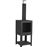 Chimenea exterior Esschert Design, sitio para leña Negro FF410_0