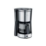 Cafetera de goteo, jarra cristal 1,25 L Severin KA 4822 Acero inoxidable cepillado / Negro 1000 W