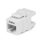 Conector StarTech.com Jack Conector de Pared Módulo Keystone RJ45 Hembra Cat6 de Red 180º - Blanco - Tipo 110