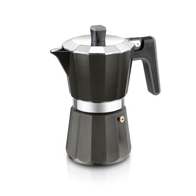 Cafetera Italiana Bra Perfecta 6 Tazas Negro