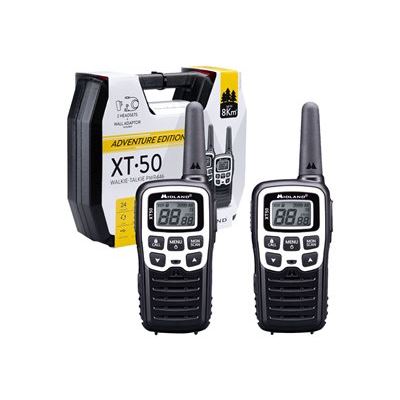 Walkie Talkie Midland Xt50 Adventure Maleta Completa 2 Pmr446, 8km En Campo Abierto
