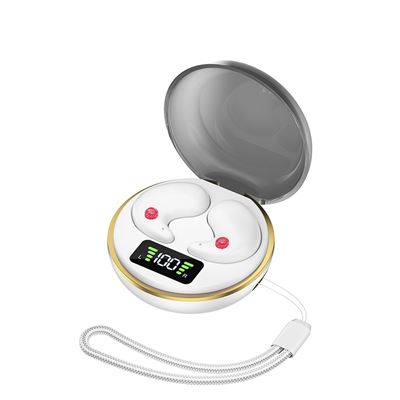 Auriculares Dam Electronics BY-8 True Wireless Bluetooth 5.3 con Display LED y control táctil blancos - Imagen 2
