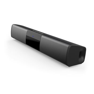 Barra De Sonido Dam 2.0 Bs-28a. Bluetooth 4.2, Entrada Usb, Auxiliar, Micro Sd Y Radio Fm. Co: Negro
